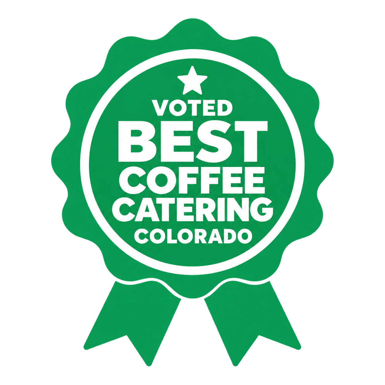 Voted Best Coffee Catering in Colorado badge