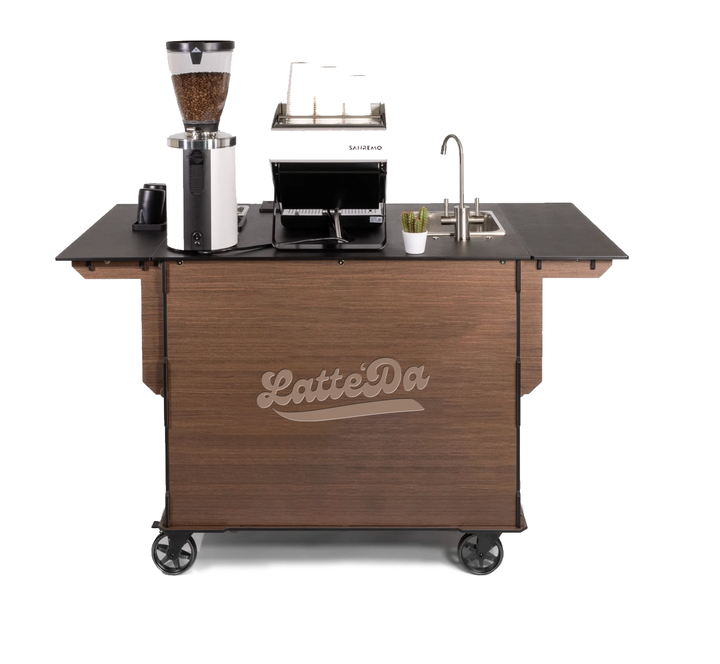 Latte'Da espresso cart setup for Boulder events